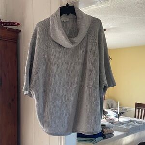 LOFT Light Gray Cowl Neck Sweater